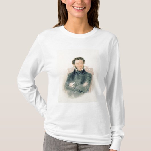 Portret van Alexander Pushkin 1836 T-shirt (Voorkant)