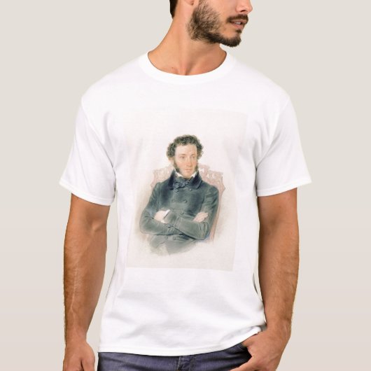 Portret van Alexander Pushkin 1836 T-shirt (Voorkant)
