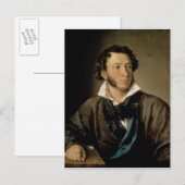 Portret van Alexander Pushkin Briefkaart (Voorkant / Achterkant)