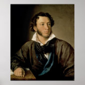 Portret van Alexander Pushkin Poster (Voorkant)