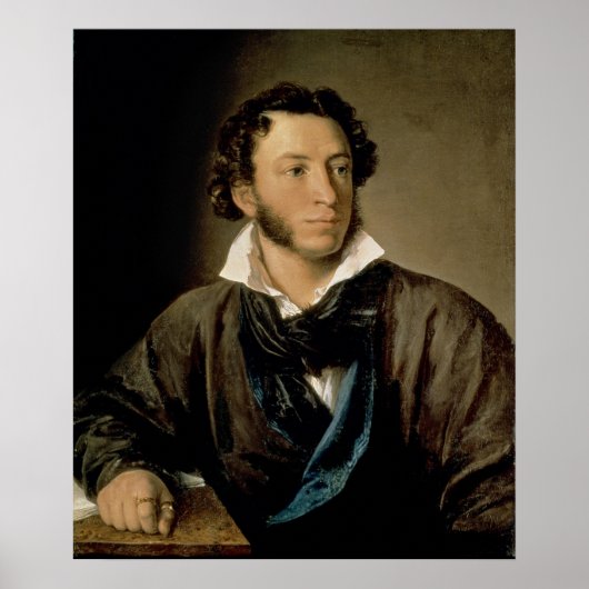 Portret van Alexander Pushkin Poster (Voorkant)