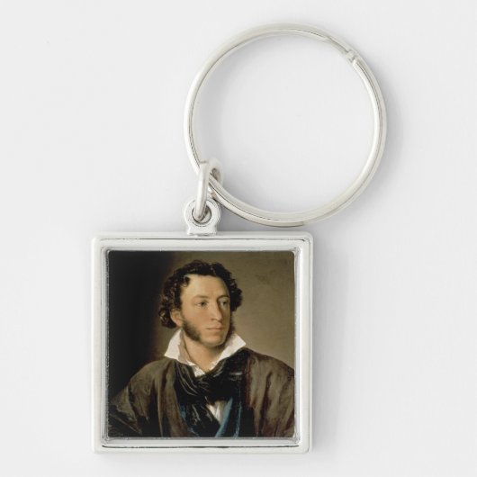 Portret van Alexander Pushkin Sleutelhanger (Voorkant)
