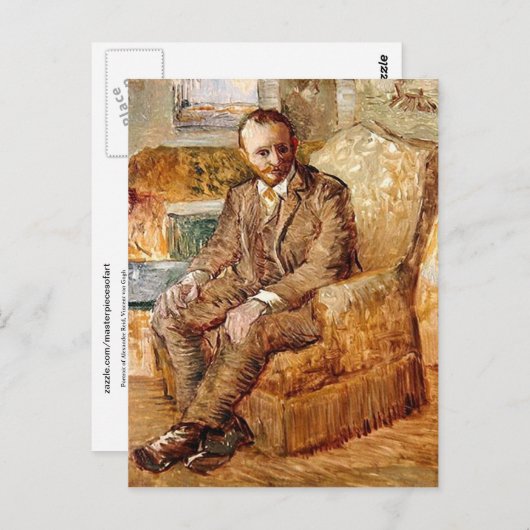 Portret van Alexander Reid, Van Gogh Fine Art Briefkaart (Voorkant / Achterkant)