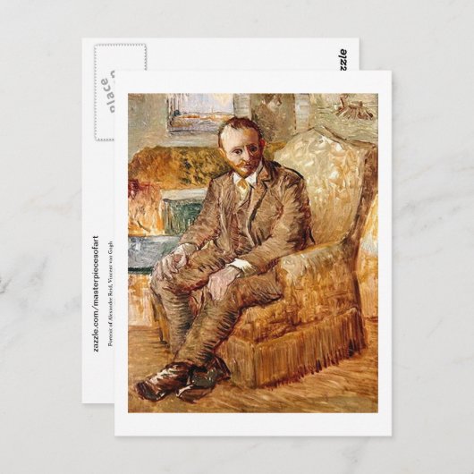 Portret van Alexander Reid, Van Gogh Fine Art Briefkaart (Voorkant / Achterkant)