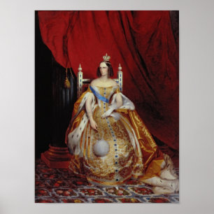 Portret van Alexandra FyodorovnaI Poster