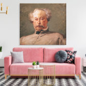 Portret van Alexandre Dumas fils Canvas Afdruk (Insitu (Woonkamer))