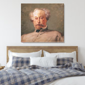 Portret van Alexandre Dumas fils Canvas Afdruk (Insitu (Slaapkamer))