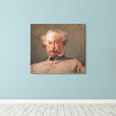 Portret van Alexandre Dumas fils Canvas Afdruk (Insitu (Houten vloer))
