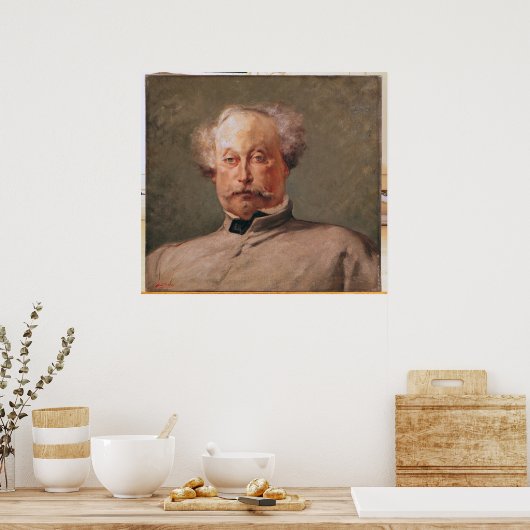 Portret van Alexandre Dumas fils Poster (Keuken)