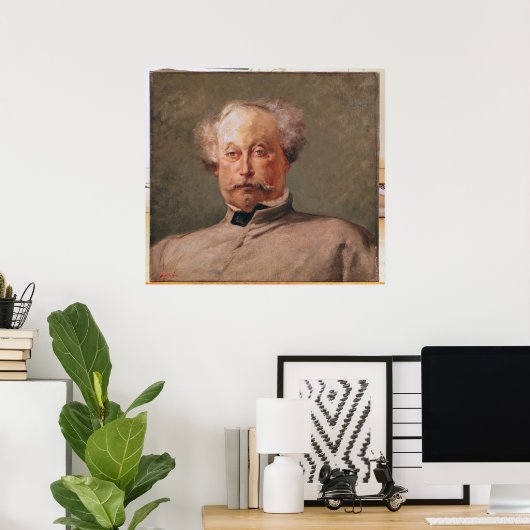 Portret van Alexandre Dumas fils Poster (Thuiskantoor)