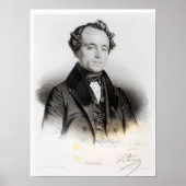 Portret van Alexandre Dumas Fils Poster (Voorkant)