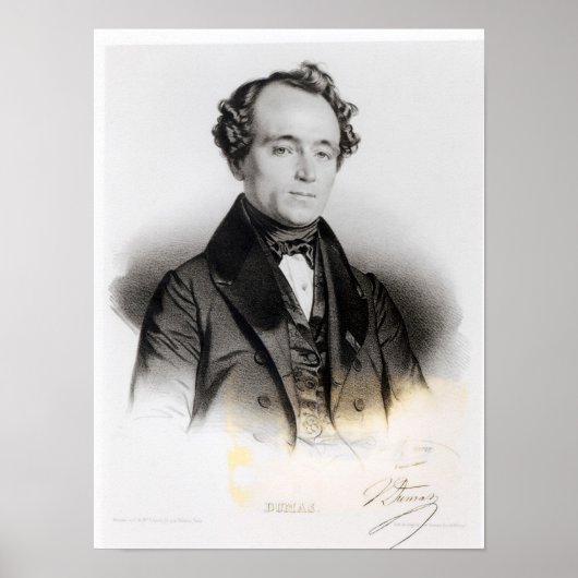 Portret van Alexandre Dumas Fils Poster (Voorkant)