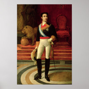 Portret van Alfonso XII 1876 Poster