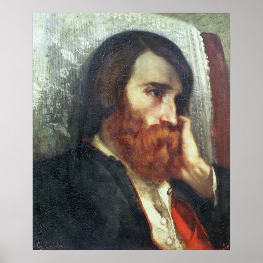 Portret van Alfred Bruyas Poster (Voorkant)