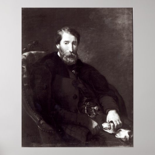 Portret van Alfred Bruyas Poster (Voorkant)