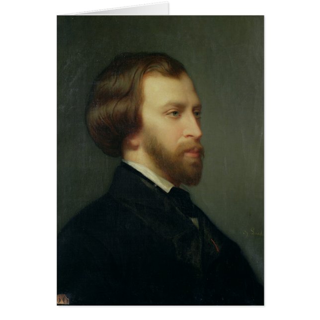 Portret van Alfred de Musset (Voorkant)