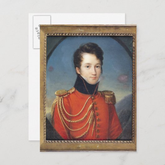 Portret van Alfred de Vigny Briefkaart (Voorkant / Achterkant)