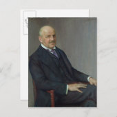 Portret van Alfred Lichtwark 1912 Briefkaart (Voorkant / Achterkant)