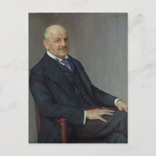 Portret van Alfred Lichtwark 1912 Briefkaart (Voorkant)