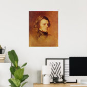 Portret van Alfred Lord Tennyson Poster (Thuiskantoor)