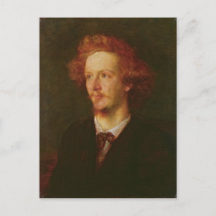 Portret van Algernon Charles Swinburne 1867 Briefkaart