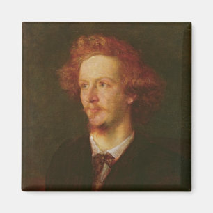 Portret van Algernon Charles Swinburne 1867 Magneet