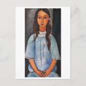Portret van Alice, Modigliani Briefkaart (Voorkant)