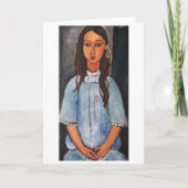 Portret van Alice, Modigliani Kaart (Voorkant)
