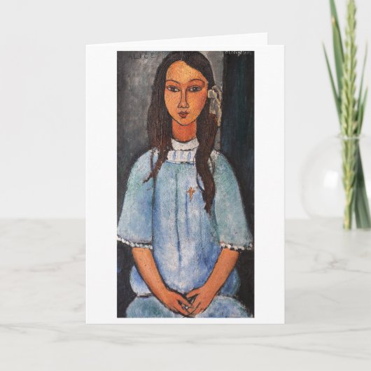 Portret van Alice, Modigliani Kaart (Voorkant)