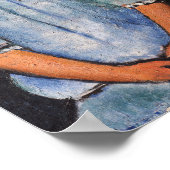 Portret van Alice, Modigliani Poster (Hoek)