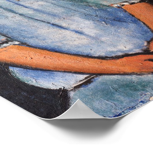 Portret van Alice, Modigliani Poster (Hoek)