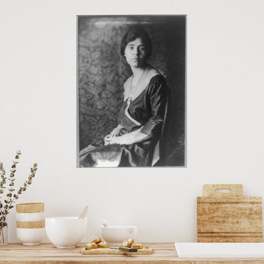 Portret van Alice Paul Poster (Keuken)