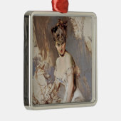 Portret van Alice Regnault (Vrouw Beauty) Metalen Ornament (Rechts)