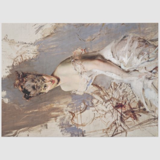 Portret van Alice Regnault (Vrouw Beauty) Tissuepapier (Voorkant)