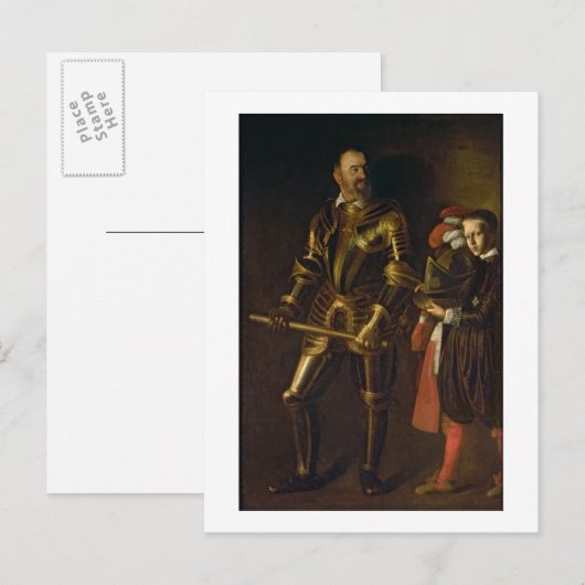 Portret van Alof de Wignacourt, grootmeester van d Briefkaart (Voorkant / Achterkant)