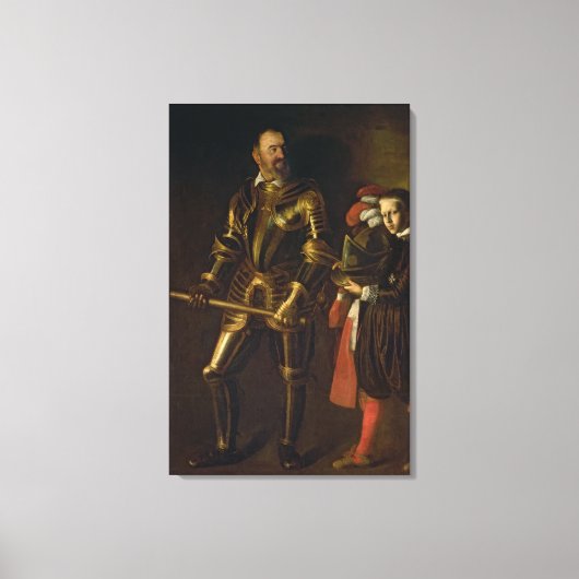 Portret van Alof de Wignacourt, grootmeester van d Canvas Afdruk (Voorkant)