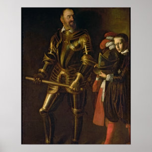 Portret van Alof de Wignacourt, grootmeester van d Poster