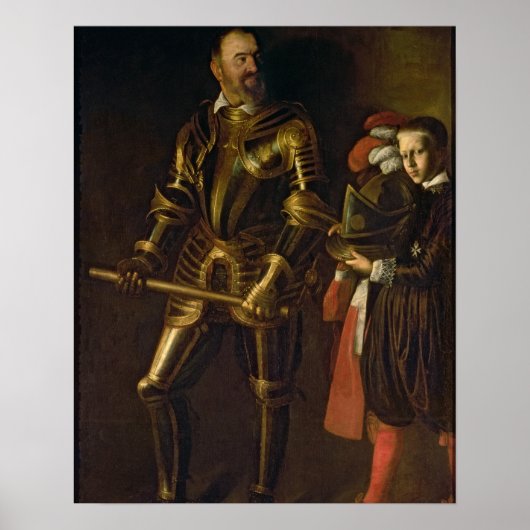 Portret van Alof de Wignacourt, grootmeester van d Poster (Voorkant)