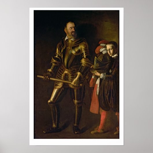 Portret van Alof de Wignacourt, grootmeester van d Poster (Voorkant)