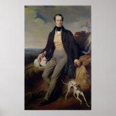 Portret van Alphonse de Lamartine 1830 Poster (Voorkant)