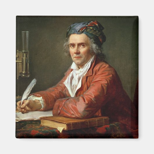 Portret van Alphonse Leroy, 1783 Magneet (Voorkant)