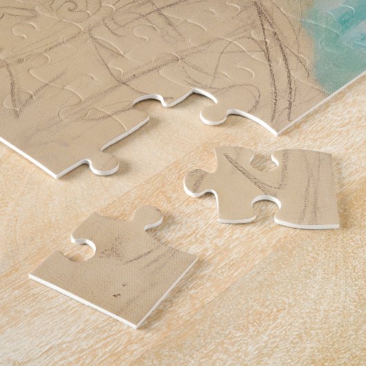 Portret van Amalie Zuckerkandl door Gustav Klimt Legpuzzel (Zijkant)