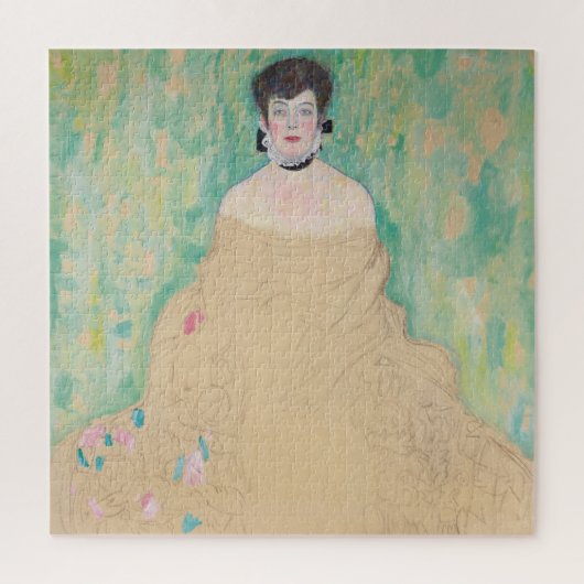Portret van Amalie Zuckerkandl door Gustav Klimt Legpuzzel (Verticaal)