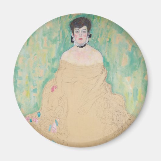Portret van Amalie Zuckerkandl door Gustav Klimt Magneet (Voorkant)