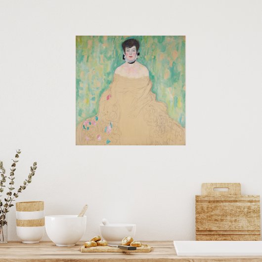 Portret van Amalie Zuckerkandl door Gustav Klimt Poster (Keuken)