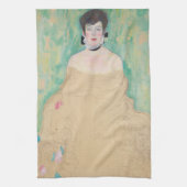 Portret van Amalie Zuckerkandl door Gustav Klimt Theedoek (Verticaal)