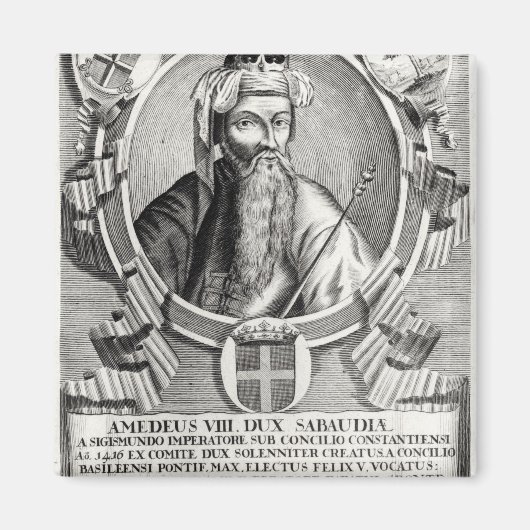 Portret van Amedee VIII Le Pacifique Magneet (Voorkant)