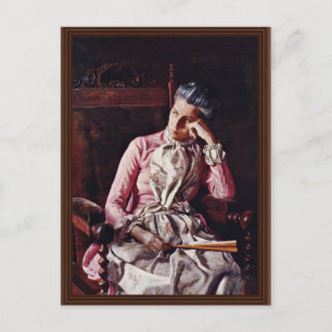 Portret van Amelia van Buren door Thomas Eakins ( Briefkaart