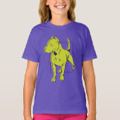 Portret van American Pit Bull Terrier T-shirt (Voorkant)
