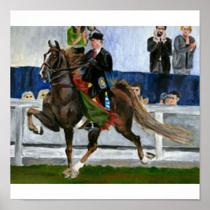 Portret van American Saddlebred Horse Poster